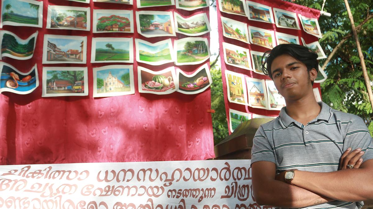Kochi law student uses his art for a charitable cause The Hindu
